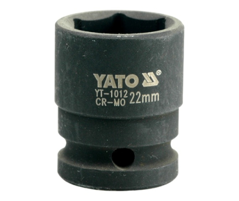Головка торцевая ударная шестигранная 1/2" 22 мм Yato YT-1012 Головка торцевая ударная шестигранная 1/2" 22 мм Yato YT-1012