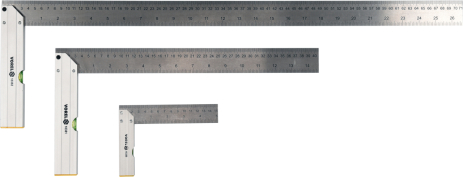 Набір косинців з рівнем 150/400/700 мм (алюміній/сталь) Vorel 18390 Набір косинців з рівнем 150/400/700 мм (алюміній/сталь) Vorel 18390