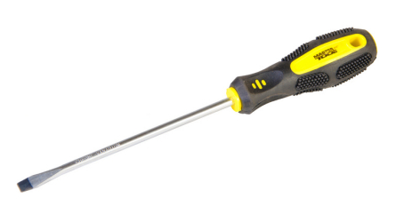 Викрутка шліцьова SL6х150 мм ручка з покриттям TPR MASTERTOOL 48-5615 Викрутка шліцьова SL6х150 мм ручка з покриттям TPR MASTERTOOL 48-5615