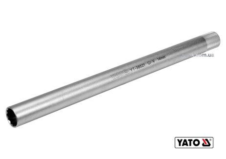 Головка торцевая двенадцатигранная для свечей 3/8" M14 x 250 мм Cr-V Yato YT-38521 Головка торцевая двенадцатигранная для свечей 3/8" M14 x 250 мм Cr-V Yato YT-38521