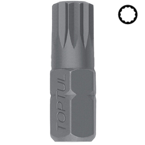 Насадка 10 мм L30 мм Spline M12 TOPTUL FSFA1212 Насадка 10 мм L30 мм Spline M12 TOPTUL FSFA1212