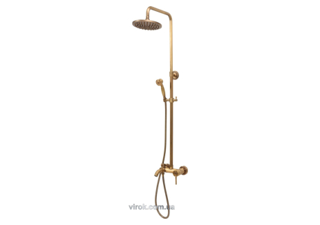 Смеситель для душа со штангой с шаровым регулятором FALA "RETRO BRONZE" Vorel 75838 Смеситель для душа со штангой с шаровым регулятором FALA "RETRO BRONZE" Vorel 75838