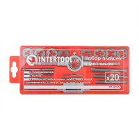 Набор плашек и метчиков, 20 ед., M3-M12 INTERTOOL SD-8020 Набор плашек и метчиков, 20 ед., M3-M12 INTERTOOL SD-8020