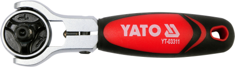 Тріскачка реверсивна 72 зубця 1/4" 115 мм Yato YT-03311 Тріскачка реверсивна 72 зубця 1/4" 115 мм Yato YT-03311