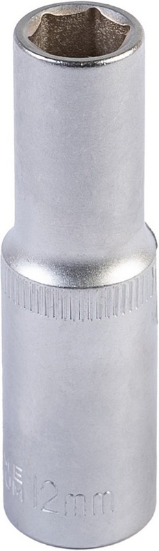 Головка торцевая 6-гранная удлиненная ½" 12 мм L 78 мм CrV MASTERTOOL 78-0512 Головка торцевая 6-гранная удлиненная ½" 12 мм L 78 мм CrV MASTERTOOL 78-0512