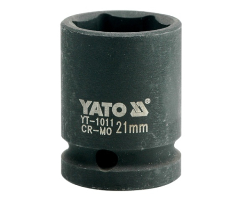 Головка торцева ударна шестигранна 1/2" 21 мм Yato YT-1011 Головка торцева ударна шестигранна 1/2" 21 мм Yato YT-1011