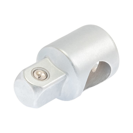 Переходник ⅜"F - ½"M с отверстием для воротка CrV MASTERTOOL 78-0086 Переходник ⅜"F - ½"M с отверстием для воротка CrV MASTERTOOL 78-0086