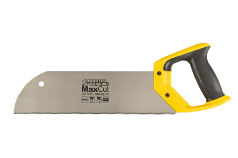 Ножовка для фанеры с запилом 12TPI MAX CUT 300 мм закаленный зуб 3-D заточка полированная MASTERTOOL 14-2702 Ножовка для фанеры с запилом 12TPI MAX CUT 300 мм закаленный зуб 3-D заточка полированная MASTERTOOL 14-2702