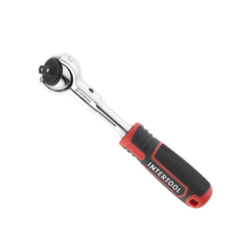 Рукоятка с храповым механизмом поворотная, 72 зуба 1/4", Cr-V STORM INTERTOOL ET-8007 Рукоятка с храповым механизмом поворотная, 72 зуба 1/4", Cr-V STORM INTERTOOL ET-8007