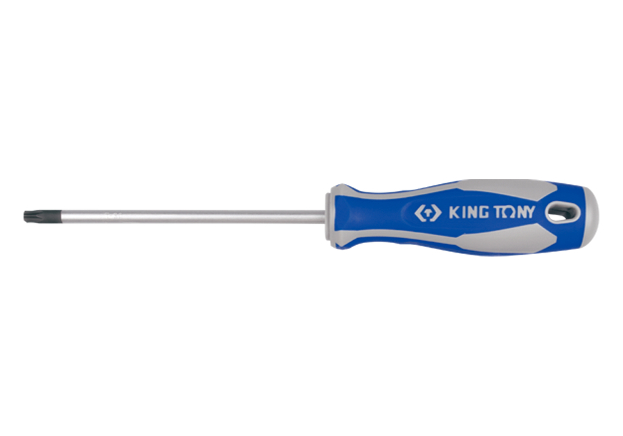 Отвёртка TORX T8 x 75.с отверстием KING TONY 14270803 Отвёртка TORX T8 x 75.с отверстием KING TONY 14270803