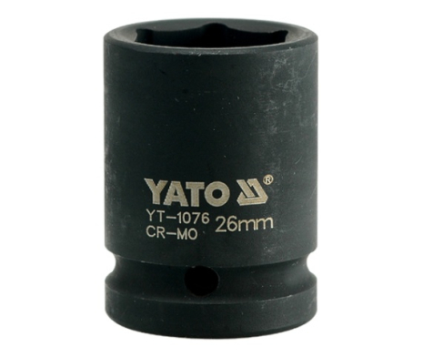 Головка торцева ударна шестигранна 3/4" 26 мм Yato YT-1076 Головка торцева ударна шестигранна 3/4" 26 мм Yato YT-1076