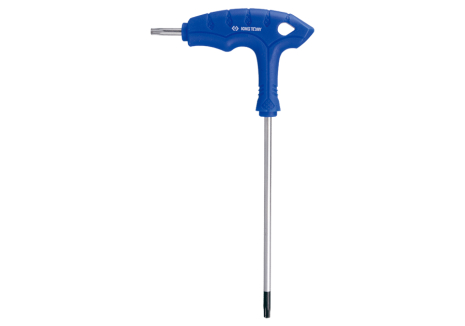 Ключ торцевой L-образный Torx Т-30 с отверстием длин. KING TONY 116330R Ключ торцевой L-образный Torx Т-30 с отверстием длин. KING TONY 116330R