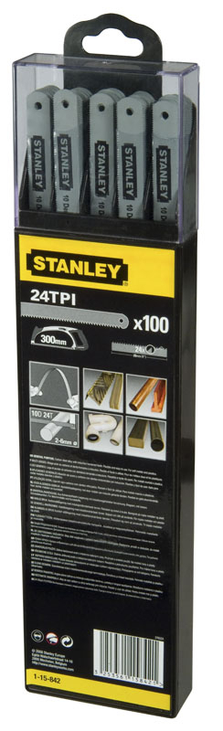Полотно "Lion" 300 мм для ножівки для м'яких металів 1 шт. STANLEY 1-15-842 Полотно "Lion" 300 мм для ножівки для м'яких металів 1 шт. STANLEY 1-15-842