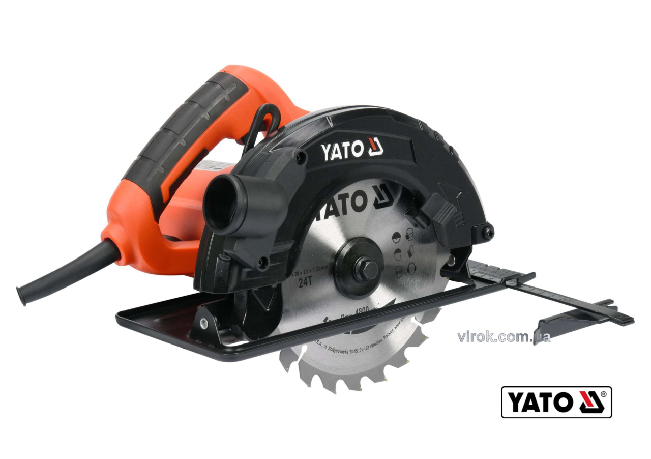 Пила дисковая сетевая 1500 Вт Yato YT-82152 Пила дисковая сетевая 1500 Вт Yato YT-82152