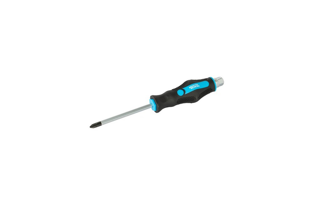 Отвёртка ударная крестовая магнитная EXTERNAL HEX PH2х100 мм ручка с TPR покрытием MASTERTOOL 49-6210 Отвёртка ударная крестовая магнитная EXTERNAL HEX PH2х100 мм ручка с TPR покрытием MASTERTOOL 49-6210