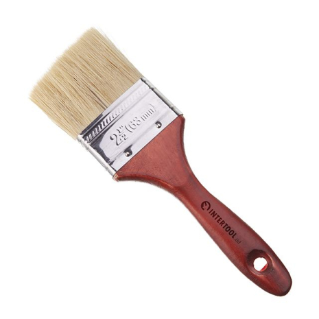 Кисть флейцевая 63*16.5*46мм INTERTOOL KT-1063