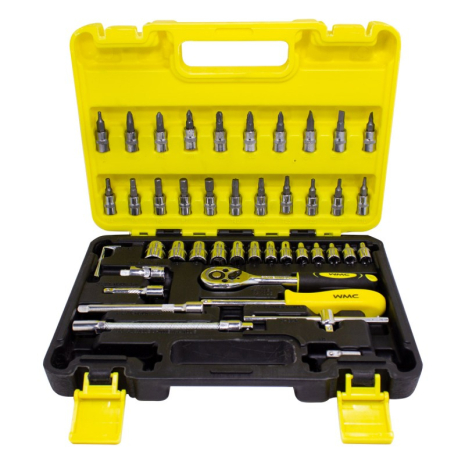Набір інструментів 46 предметів 1/4" (6-гр.) WMC TOOLS WT-2462-5 EURO Набір інструментів 46 предметів 1/4" (6-гр.) WMC TOOLS WT-2462-5 EURO