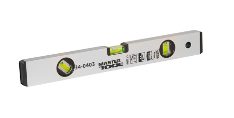 Уровень строительный 40 см 3 капсулы 0,5 мм/м 0,03° MASTERTOOL 34-0403 Уровень строительный 40 см 3 капсулы 0,5 мм/м 0,03° MASTERTOOL 34-0403