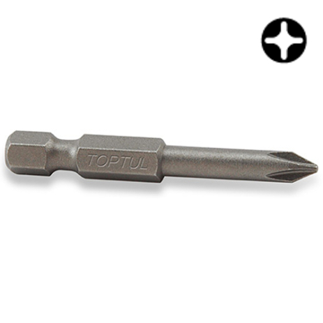 Насадка 1/4" 50 мм PH3 под шуруповерт TOPTUL FSIA0803 Насадка 1/4" 50 мм PH3 под шуруповерт TOPTUL FSIA0803