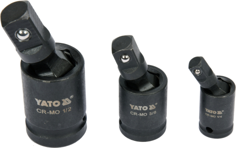 Кардани ударні 1/2", 3/8", 1/4" 3 шт. Yato YT-10643 Кардани ударні 1/2", 3/8", 1/4" 3 шт. Yato YT-10643