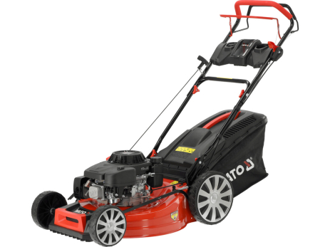 Газонокосилка бензиновая с приводом: 4,5кВт, ширина резки: Ø= 56 см, травосборник- 62л Yato YT-85537 Газонокосилка бензиновая с приводом: 4,5кВт, ширина резки: Ø= 56 см, травосборник- 62л Yato YT-85537