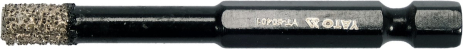 Сверло с алмазным кромкой Ø=6 мм Yato YT-60401