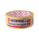 Стрічка малярна 38мм, 20м, жовта INTERTOOL DM-3820