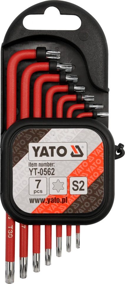 Набір ключів Torx T9-T30 7 шт. Yato YT-0562 Набір ключів Torx T9-T30 7 шт. Yato YT-0562