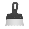 Шпатель из нержавеющей стали, 150 мм, зуб: 6×6 мм INTERTOOL KT-2156