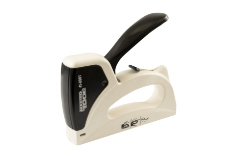 Степлер ресорний скоба R53 6-14 мм регулювання сили удару корпус пластик/метал MASTERTOOL 41-0901