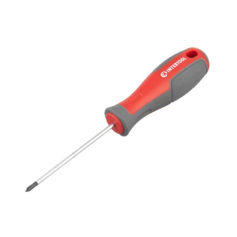 Отвертка крестовая, PH0×75 мм, Cr-V INTERTOOL VT-3313