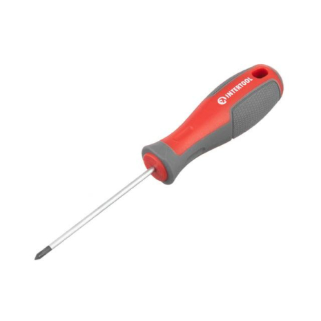 Викруткa хрестова, PH0×75 мм, Cr-V INTERTOOL VT-3313 Викруткa хрестова, PH0×75 мм, Cr-V INTERTOOL VT-3313