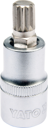 Головка торцева з викрутковою насадкою Spline 1/2" M10 55 мм Yato YT-04343
