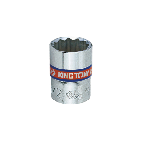 Головка торцева хромована 1/4" KING TONY, 5/16", (зірка 12 гран.)
