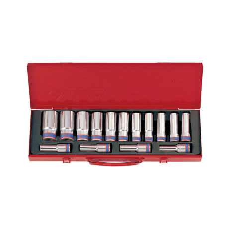 Набор головок 1/2" 15 ед. 12-ти гранные, длинные (10-32mm)