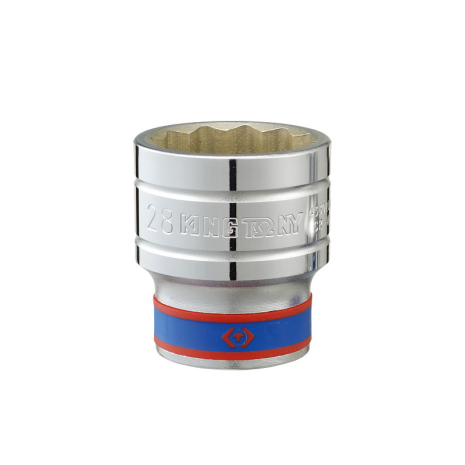 Головка торцевая хромированная 1/2" KING TONY, 8мм (звезда 12 гранн.)