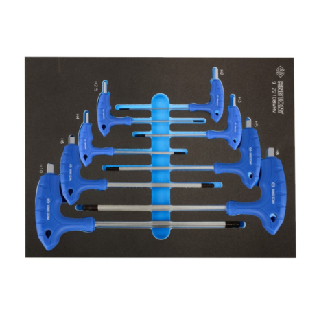 Набор ключей L-обр. c шар. HEX 2-10 мм. 8 предметов (EVA ложемент) Набор ключей L-обр. c шар. HEX 2-10 мм. 8 предметов (EVA ложемент)