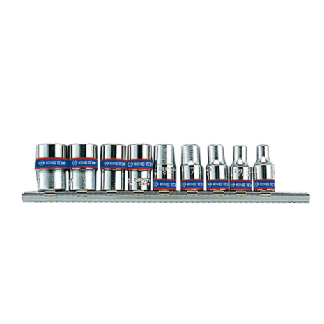 Набор головок 1/4" 9 ед. 6-ти гранные (4-13mm) на планке Набор головок 1/4" 9 ед. 6-ти гранные (4-13mm) на планке
