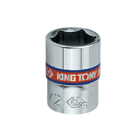 Головка торцева хромована 1/4" KING TONY, 7/16", (6 гран.)