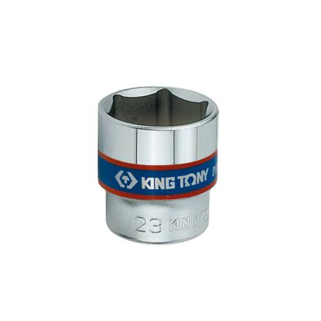 Головка торцевая хромированная 3/8" KING TONY, 23мм (6 гранн.)