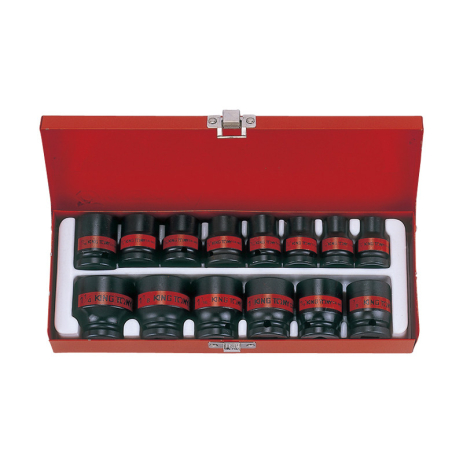 Набор головок ударных 1/2" 14 ед. 6-ти гранные,короткие, дюймовые, 3/8"-1-1/4" Набор головок ударных 1/2" 14 ед. 6-ти гранные,короткие, дюймовые, 3/8"-1-1/4"