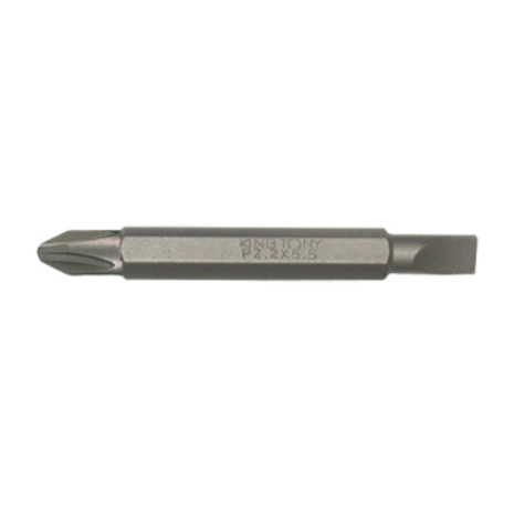 Біта торцева 1/4" PH1 х 4,5*0.6 L=60мм двостороння (уп.10) Біта торцева 1/4" PH1 х 4,5*0.6 L=60мм двостороння (уп.10)