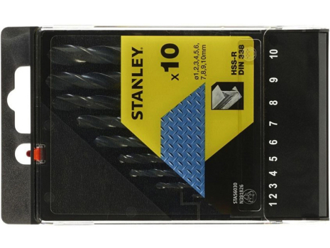Набір свердел по металу HSS-R Stanley STA56030-QZ Набір свердел по металу HSS-R Stanley STA56030-QZ