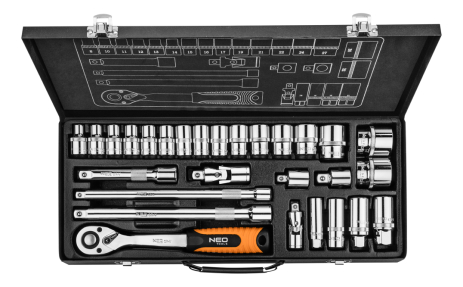 Набір торцевих ключів 1/2" та 3/8" 28 од. NEO 08-677
