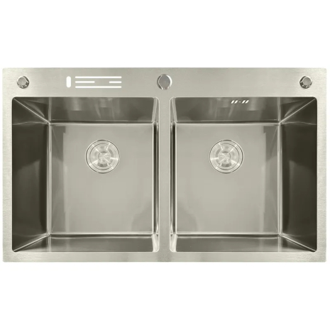 Мойка из нерж. стали MIXXUS MH8350-DK NANO-SILVER (3.0/0.8) (Цвет нерж) (MI7052)