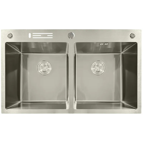 Мойка из нерж. стали MIXXUS MH8350-DK NANO-SILVER (3.0/0.8) (Цвет нерж) (MI7052) Мойка из нерж. стали MIXXUS MH8350-DK NANO-SILVER (3.0/0.8) (Цвет нерж) (MI7052)