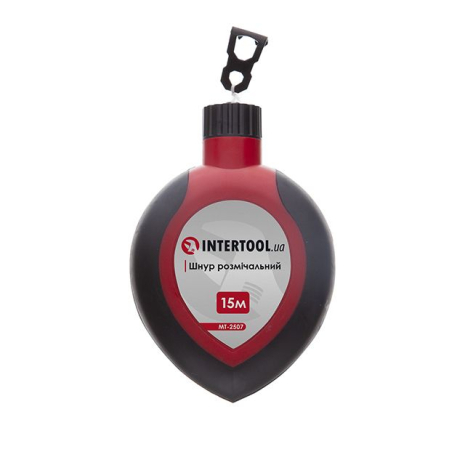 Шнур розмічальний 15 м INTERTOOL MT-2507 Шнур розмічальний 15 м INTERTOOL MT-2507