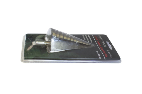 Свердло ступінчасте HSS4241 (5-65мм) в блістері ROCKFORCE RF-44742A Свердло ступінчасте HSS4241 (5-65мм) в блістері ROCKFORCE RF-44742A