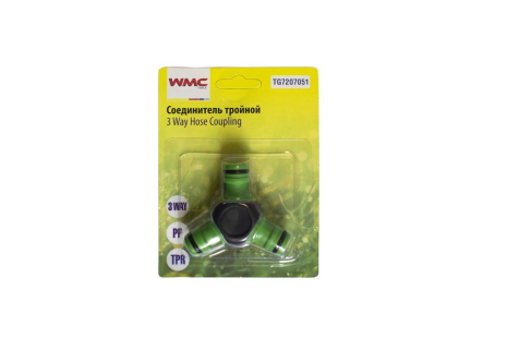 Фітинг Y-подібний для шлангів 16мм, у блістері WMC TOOLS WT-TG7207051 Фітинг Y-подібний для шлангів 16мм, у блістері WMC TOOLS WT-TG7207051