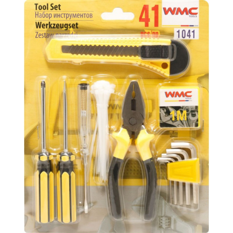 Набір інструментів 41 предмет 1041 WMC TOOLS WT-1041 Набір інструментів 41 предмет 1041 WMC TOOLS WT-1041